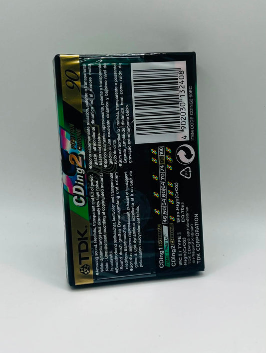 TDK CDing 2 90 Chrome Blank Audio Cassettes (NEW SEALED)