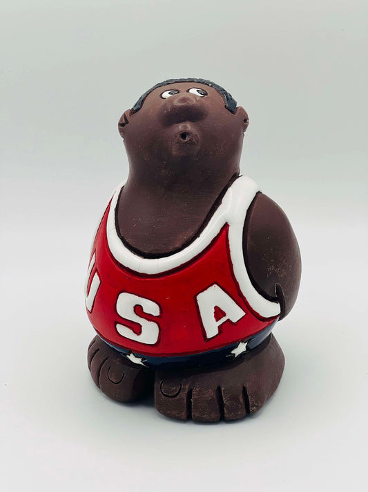 1980s USA Basketball Player Ceramic Ornament
